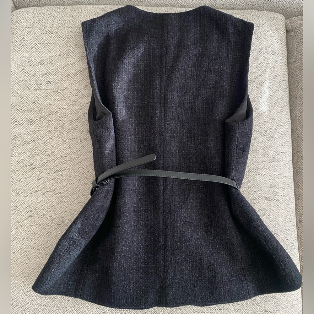 Classy Tweed Black Vest M - Picture 2 of 3